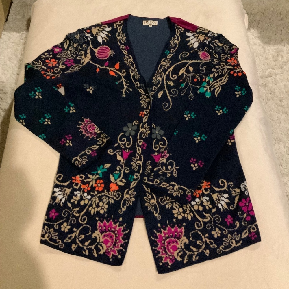 Ivko Sundance 40 Embroidered Jacket Women’s Scandi Cottagecore Officecore - Picture 2 of 9